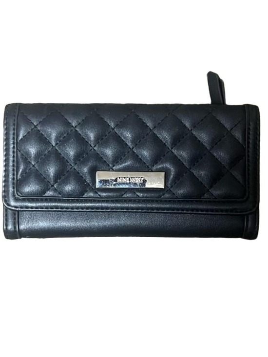 Nine West Handbags - NINE WEST BLACK LEATHER WALLET
